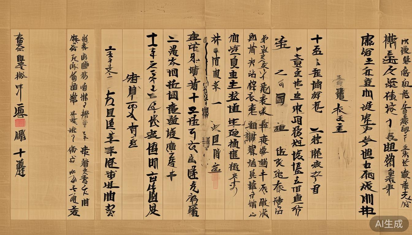 篆隶楷草行，五体书法之美：探寻线条、字体与章法的艺术奥秘