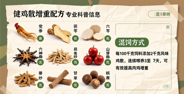 养鸡中草药配方大公开!草药添加剂、增重、防治等配方都有