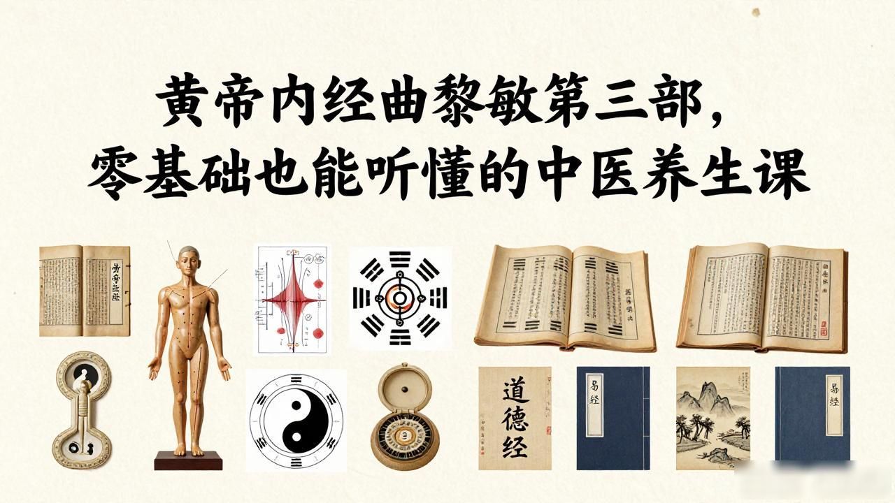 黄帝内经曲黎敏第三部，零基础也能听懂的中医养生课