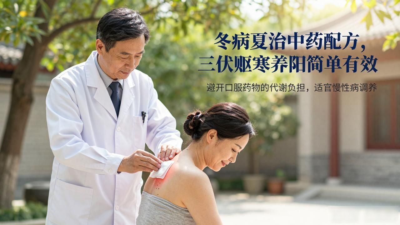 冬病夏治中药配方,三伏贴驱寒养阳简单有效