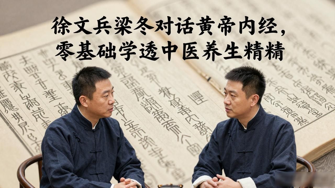 徐文兵梁冬对话黄帝内经,零基础学透中医养生精髓