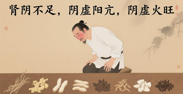 肾阴不足、阴虚阳亢、阴虚火旺的中药配方及症状表现
