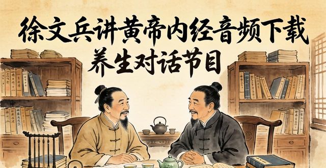 徐文兵讲黄帝内经音频下载 养生对话节目