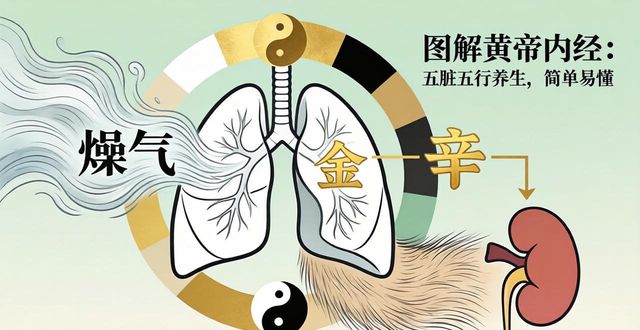 图解黄帝内经:五脏五行养生,简单易懂