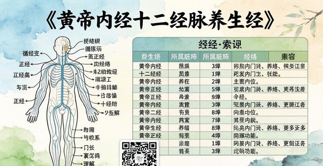 黄帝内经十二经脉养生经:图解穴位与经络循行