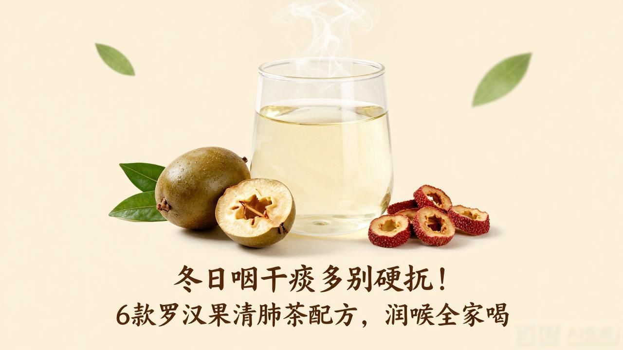 冬日咽干痰多别硬扛!6款罗汉果清肺茶配方,润喉全家喝