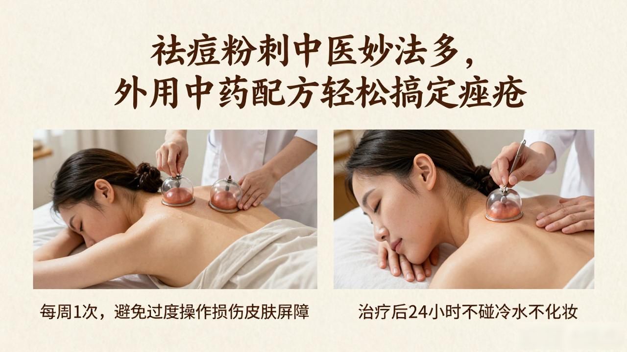 祛痘粉刺中医妙法多，外用中药配方轻松搞定痤疮