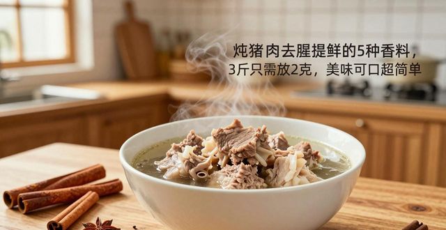 炖猪肉去腥提鲜的5种香料,3斤只需放2克,美味可口超简单
