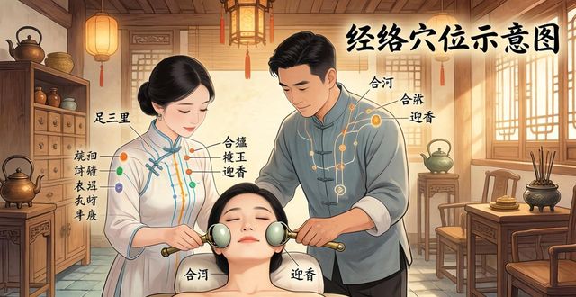 中医美容之面部滚蛋疗法，促进面部血液循环，调理肌肤养颜