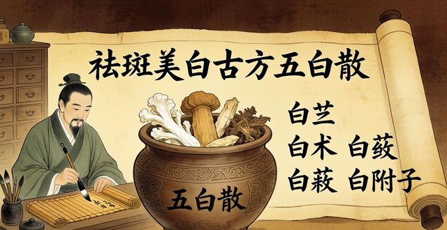 祛斑美白古方五白散,宫廷去皱美白配方