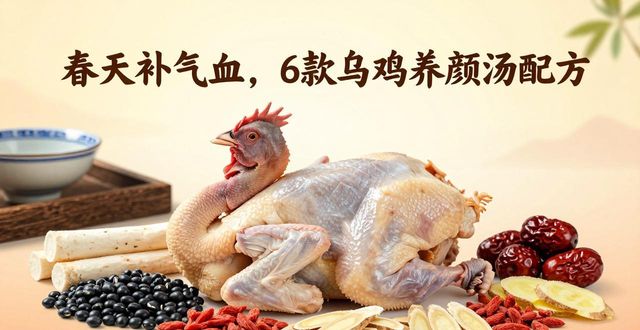 春天补气血,6款乌鸡养颜汤配方