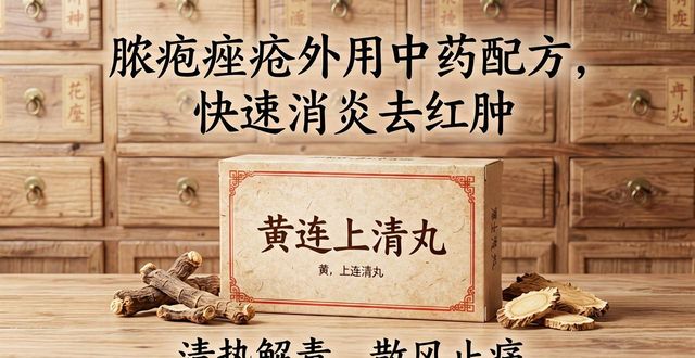 脓疱痤疮外用中药配方,快速消炎去红肿
