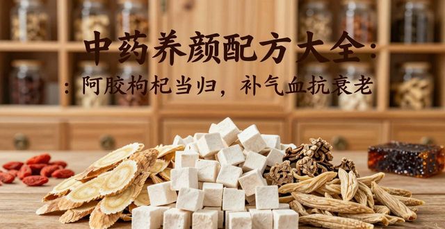 中药养颜配方大全:阿胶枸杞当归,补气血抗衰老