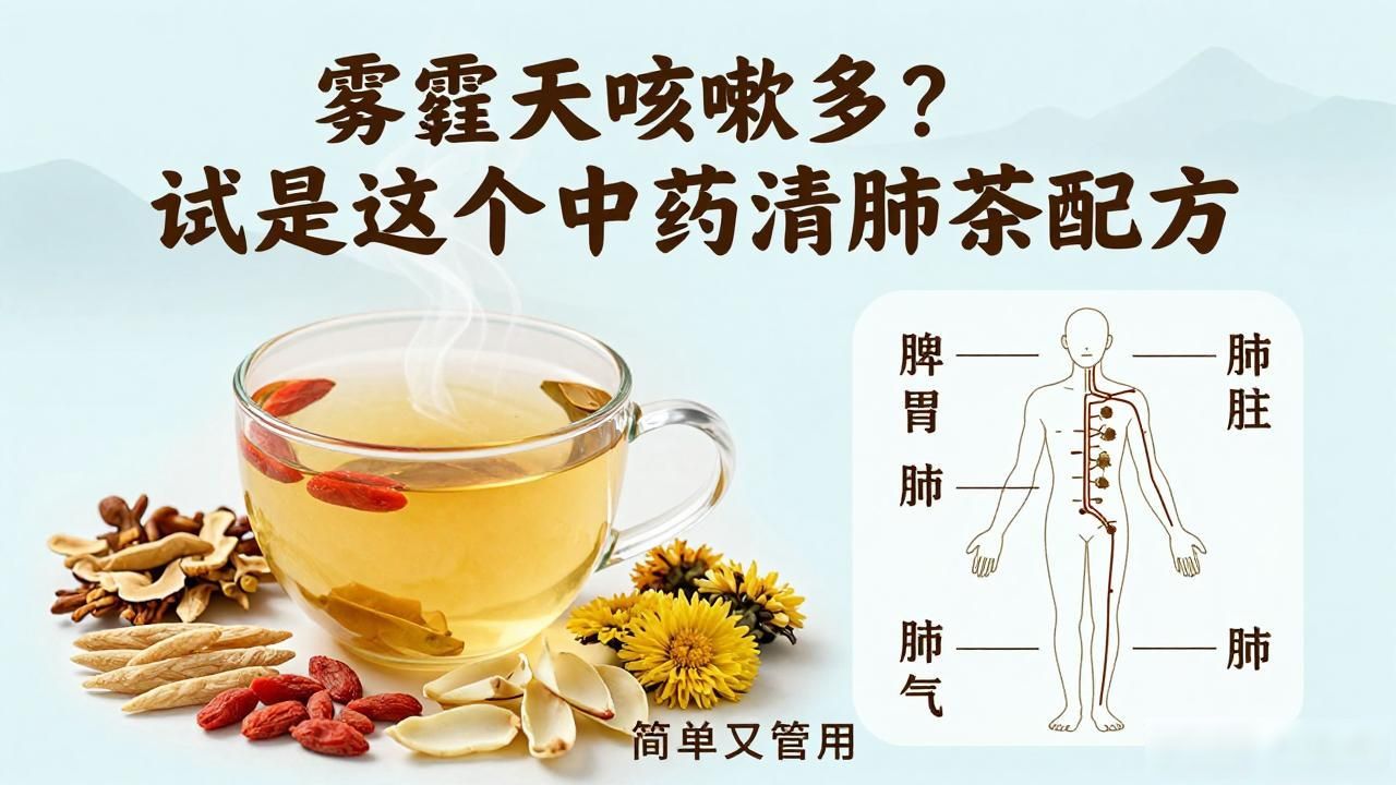 雾霾天咳嗽多?试试这个中药清肺茶配方,简单又管用