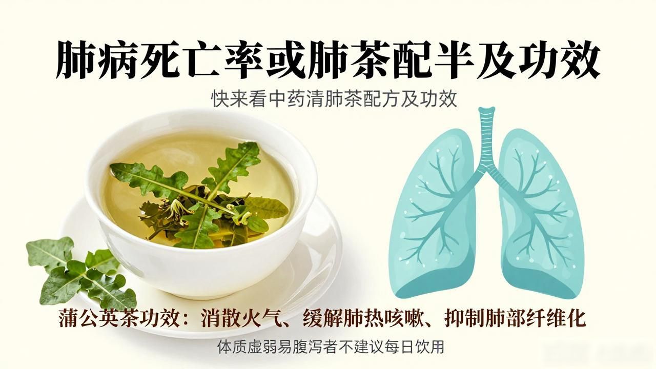 肺病死亡率或降近半!快来看中药清肺茶配方及功效