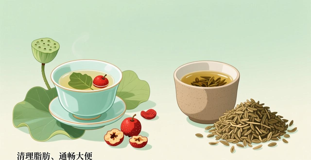 荷叶山楂茶与决明子茶配方,助你清理脂肪、通畅大便