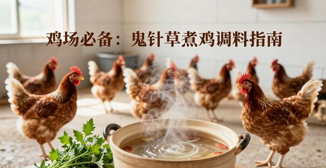 鸡场必备:鬼针草煮鸡调料,防病壮鸡省钱方