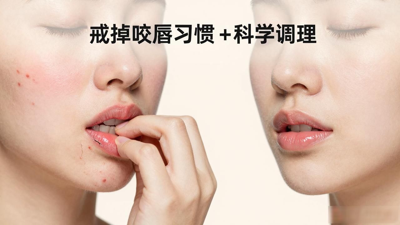 反复长痘难消?可能是咬唇撕皮这小动作在作祟!快改