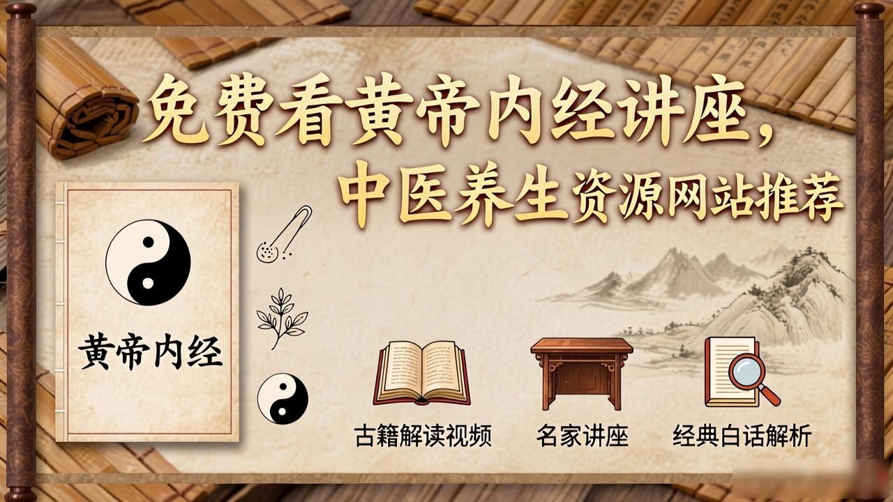 免费看黄帝内经讲座,中医养生资源网站推荐