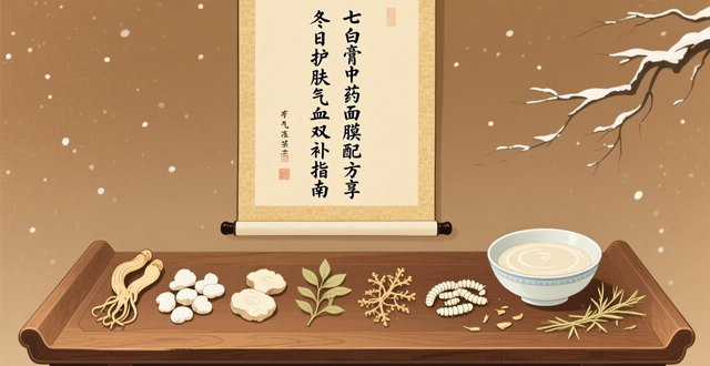 七白膏中药面膜配方分享，冬日护肤气血双补指南