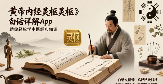 黄帝内经灵枢白话详解App,助你轻松学中医经典知识