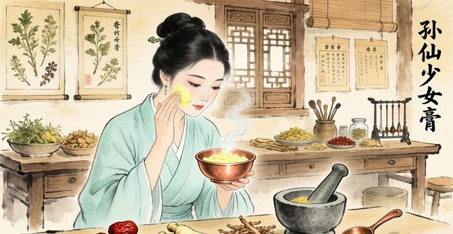 中药祛皱美白方:孙仙少女膏,三味药材洗脸嫩肤