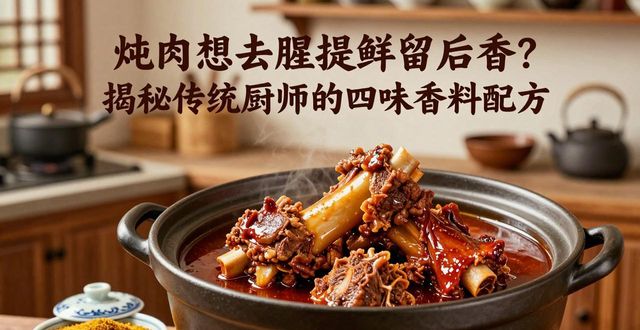 炖肉想去腥提鲜留后香?揭秘传统厨师的四味香料配方