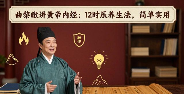 曲黎敏讲黄帝内经:12时辰养生法,简单实用