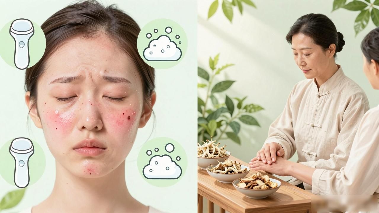 玫瑰痤疮越洗越烂?中药内调修复才是关键