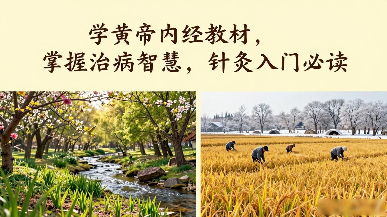学黄帝内经教材,掌握治未病智慧,针灸入门必读