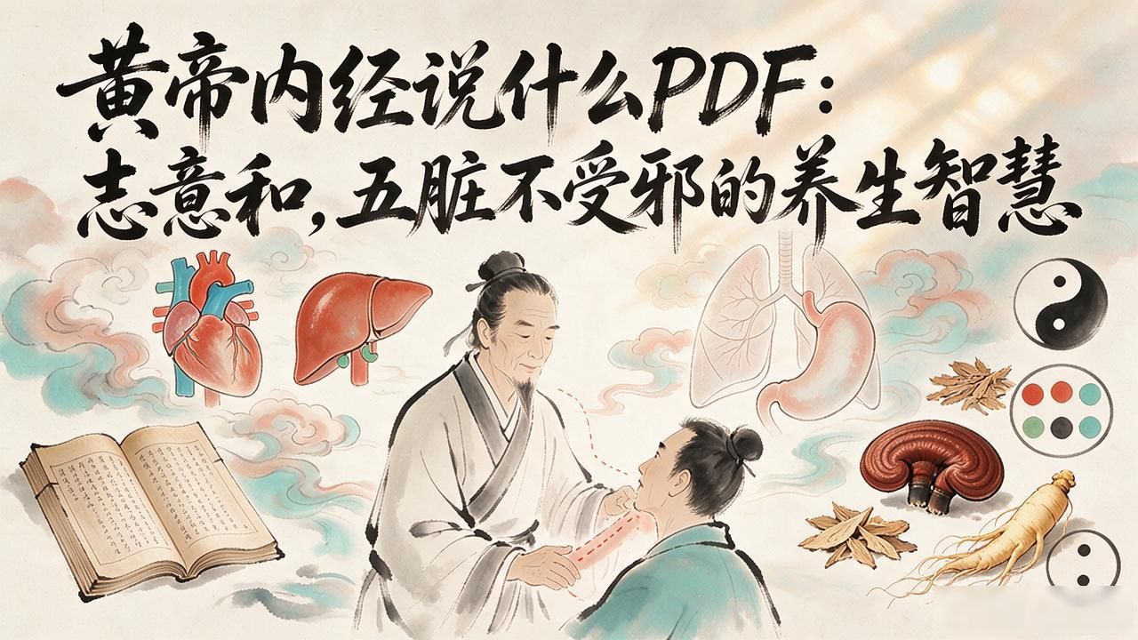 黄帝内经说什么PDF：志意和，五脏不受邪的养生智慧