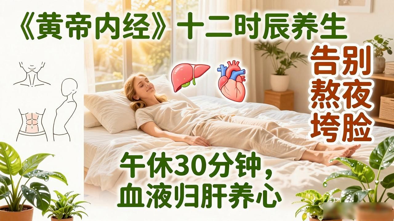 黄帝内经十二时辰养生密码,戳破养生大坑,告别熬夜垮脸