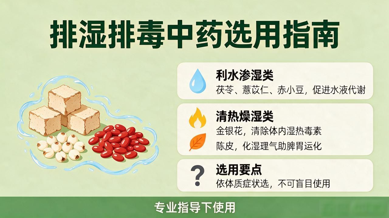 排湿排毒中药有讲究，茯苓薏苡仁等这样用才对