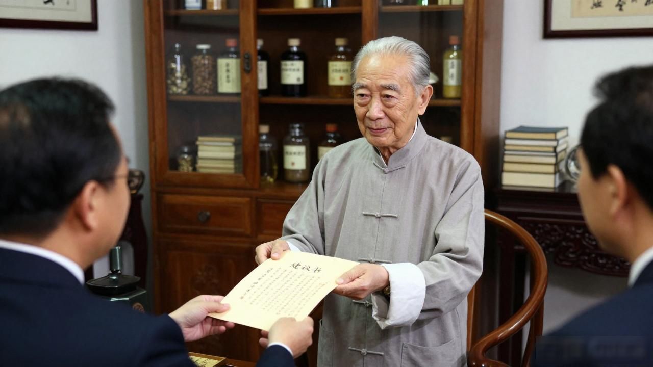 南怀瑾自幼体弱多病。他的书柜里堆满了中药提取物，他吃的药比食物还多。