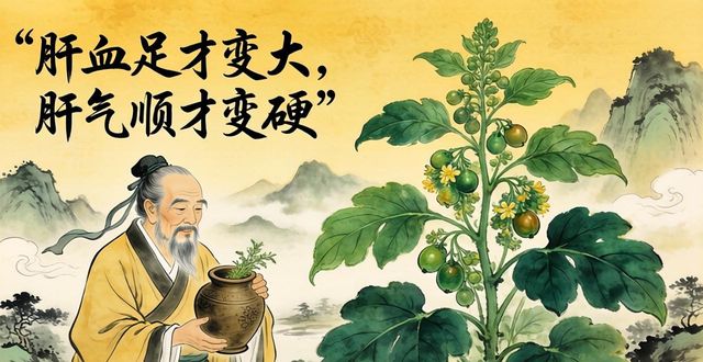 肝血足才变大,肝气顺才变硬:中药调理关键