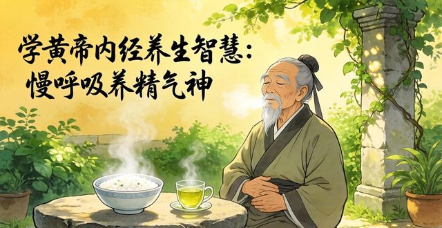 学黄帝内经养生智慧:慢呼吸养精气神