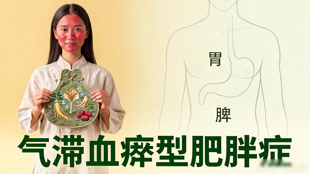 女士气滞血瘀型肥胖症?中药肚兜配方助你快速减肥