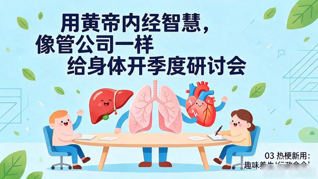 用黄帝内经智慧,像管公司一样给身体开季度研讨会