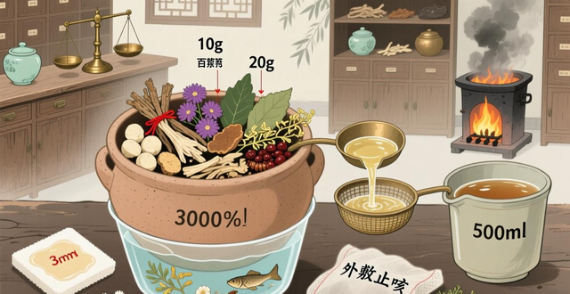 一种外敷止咳中药的制备方法