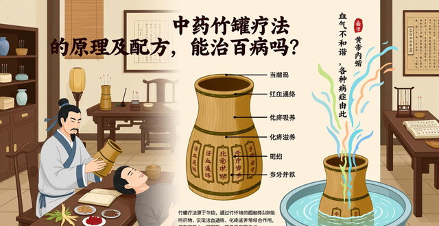 中药竹罐疗法的原理及配方,能治百病吗?