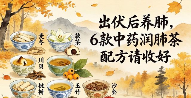 出伏后养肺,6款中药润肺茶配方请收好