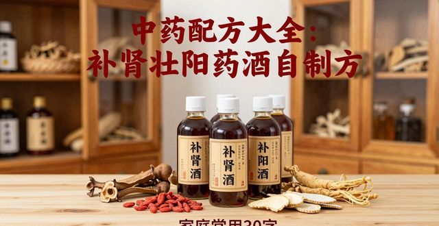 中药配方大全:补肾壮阳药酒自制方,家庭常用30字
