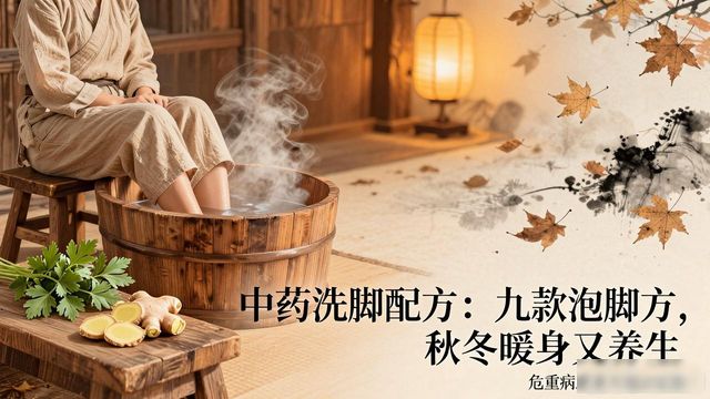 中药洗脚配方：九款泡脚方，秋冬暖身又养生
