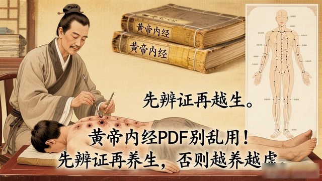 黄帝内经PDF别乱用!先辨证再养生,否则越养越虚