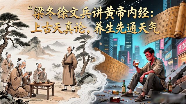 梁冬徐文兵讲黄帝内经:上古天真论,养生先通天气