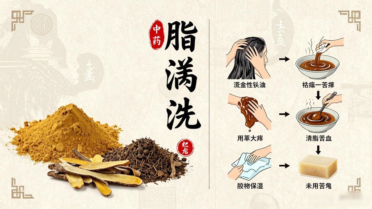 中药熬水洗头配方大全,脱发患者看过来