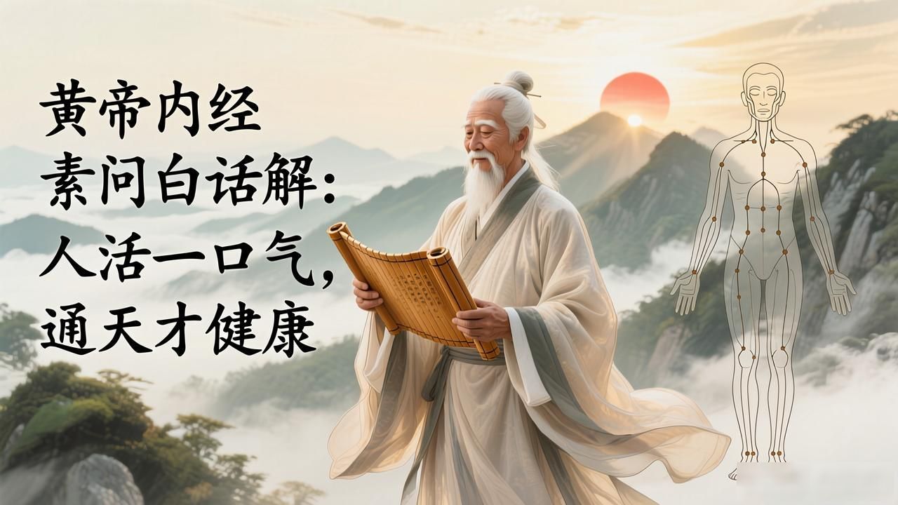 黄帝内经素问白话解:人活一口气,通天才健康