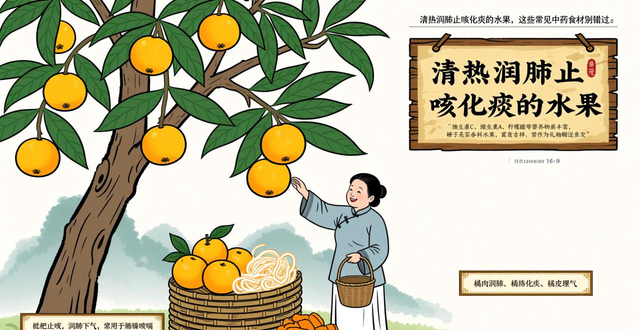 清热润肺止咳化痰的水果,这些常见中药食材别错过