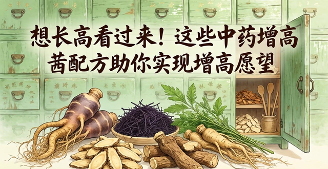 想长高看过来!这些中药增高配方助你实现增高愿望