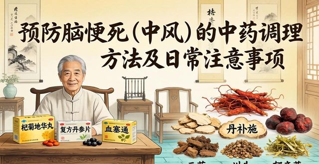 预防脑梗死(中风)的中药调理方法及日常注意事项